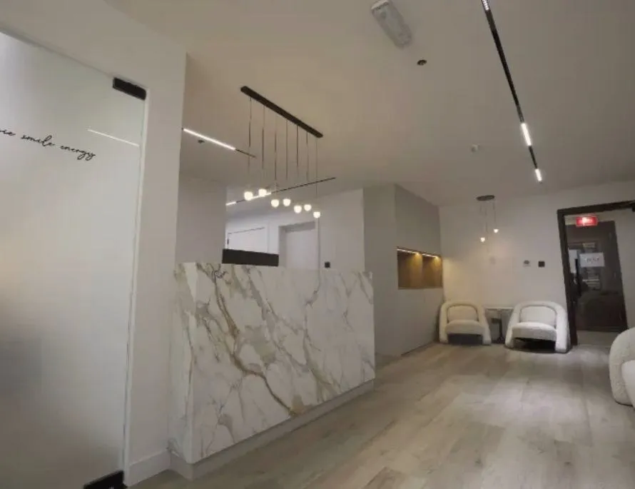 The Hey Dental reception desk